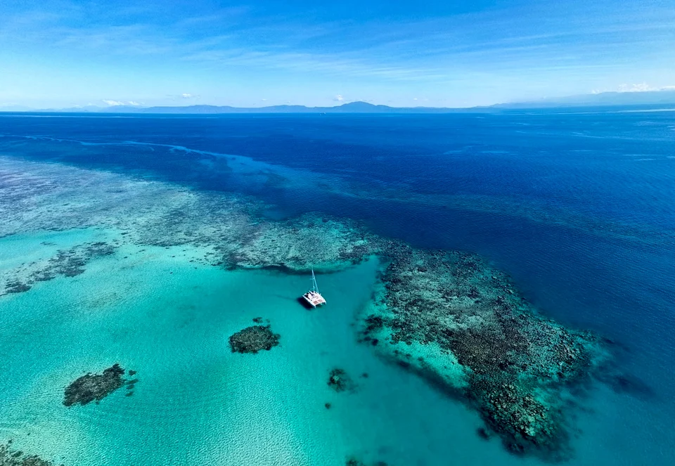 Aerial view of Liquid Desire at the reef