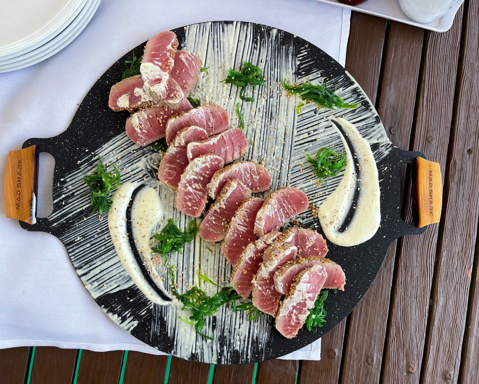 A platter prepared on board