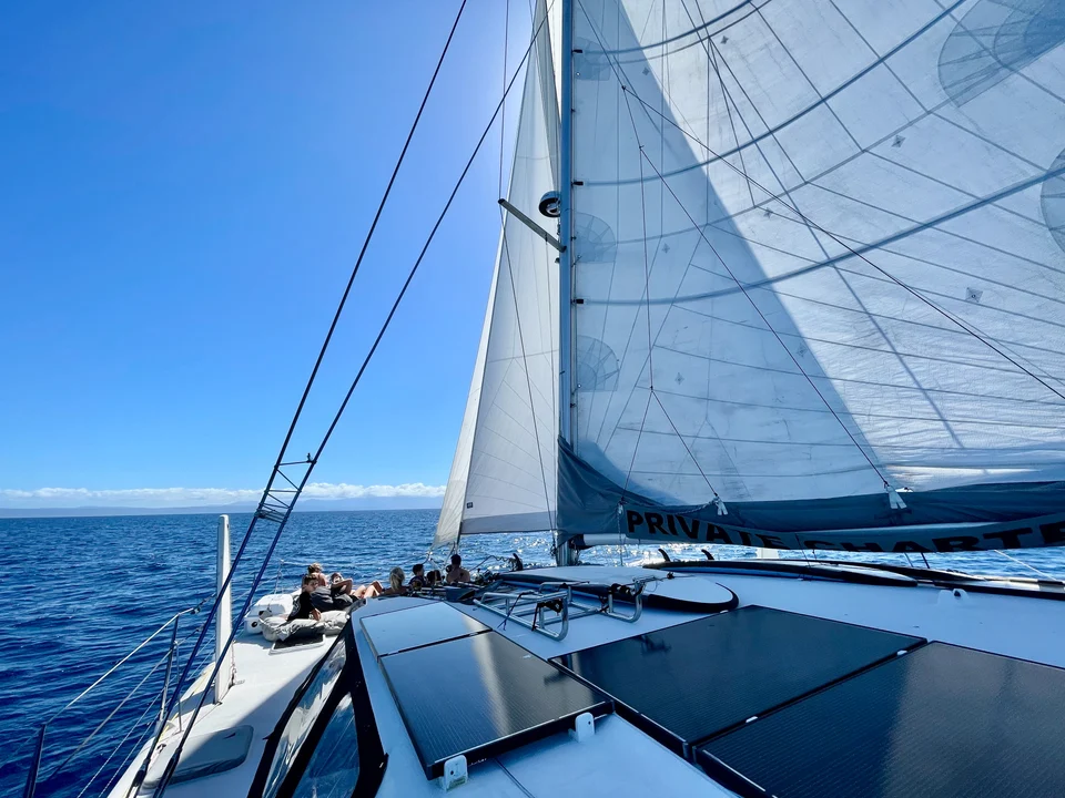 Sailing aboard Liquid Desire