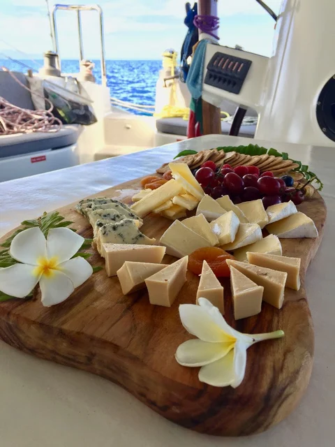 Cheese and fruit ready to share