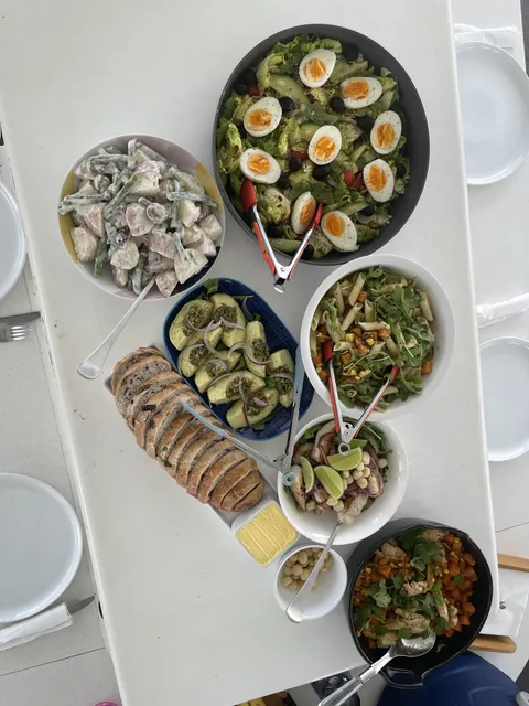 Fresh salads served for lunch